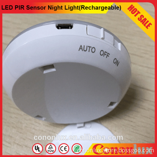 PIR led motion sensor wall lamp night light with lithium battery powered for cabinet stair kitchen bedroom wardrobe